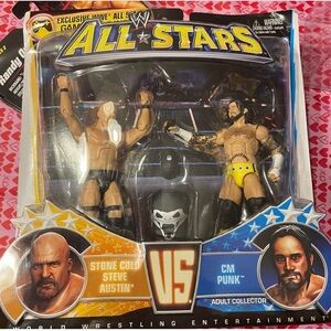 WWE All Stars Action Figures - Stone Cold Steve Austin vs CM Punk